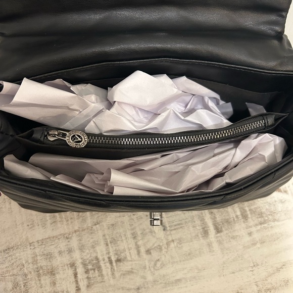 VALENTINO ORLANDI Black Quilted Bag Purse Metal Chain Shoulder Strap MSRP $279 - Picture 9 of 9